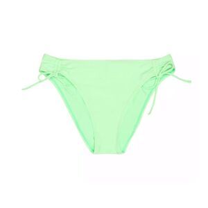 Juniors Ninety-Nine Degrees Cinched Side Drawstring High-Leg Swim Bikini Bottom